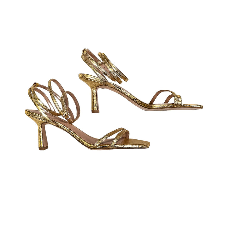 Witchery Gold Strappy Pumps