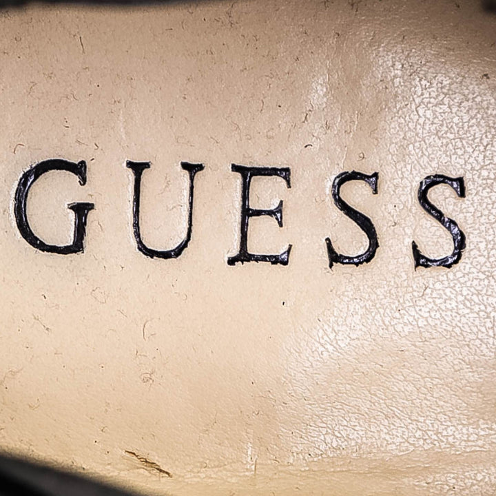 Guess Black Leather Ankle Boots