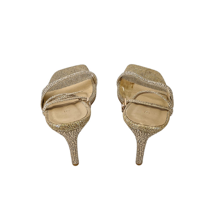 Billini Gold Gem Sparkle Heels