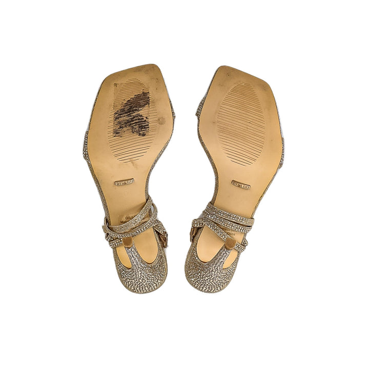 Billini Gold Gem Sparkle Heels