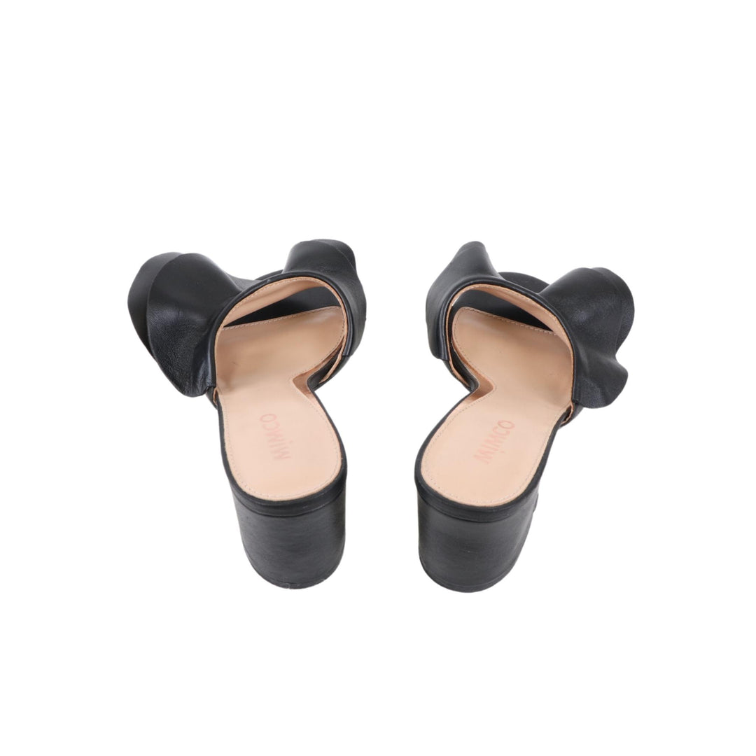 Mimco Black Heels with Frill