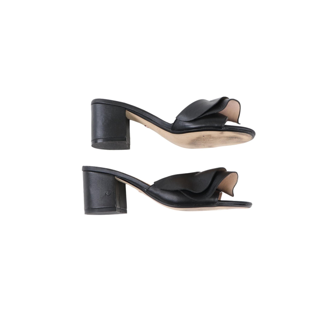 Mimco Black Heels with Frill