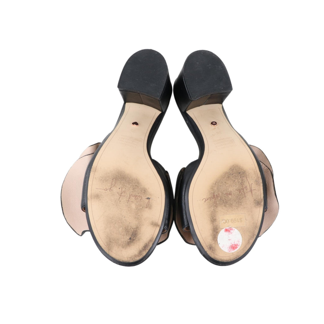 Mimco Black Heels with Frill