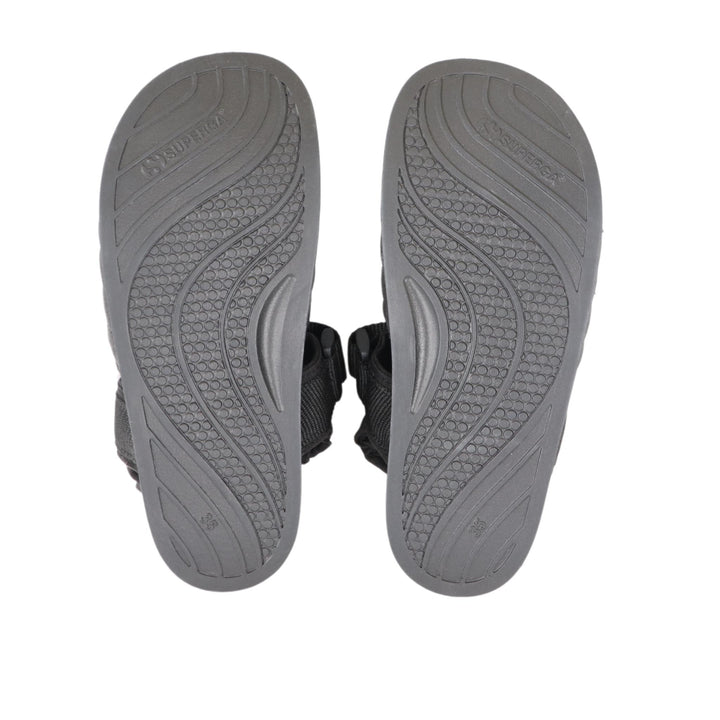 Superga Black Sandals