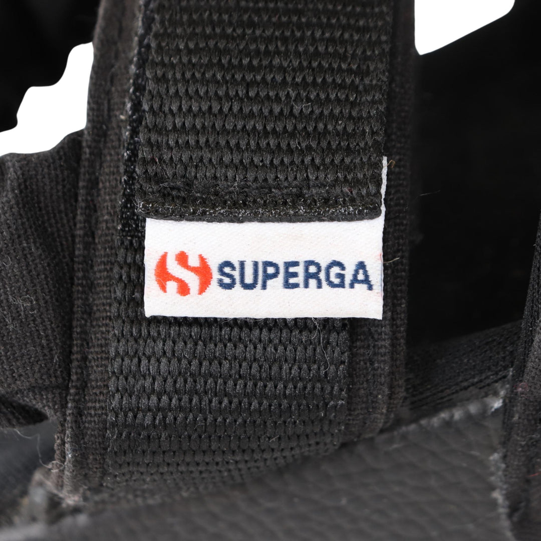 Superga Black Sandals