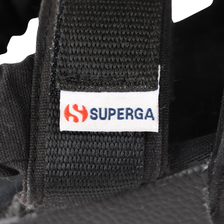 Superga Black Sandals