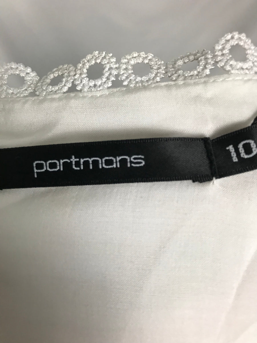 Portmans black clearance and white dress