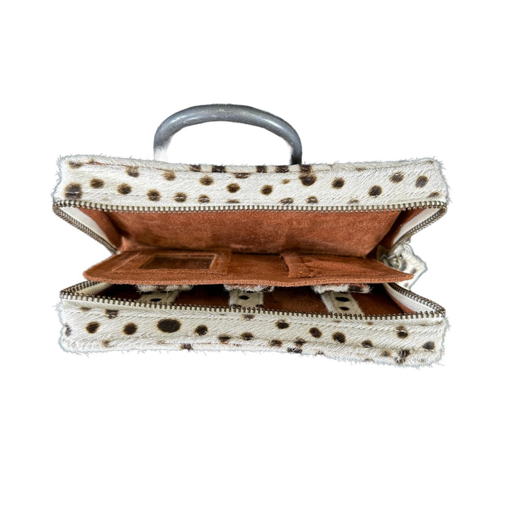 Z Brown Animal Hide Purse