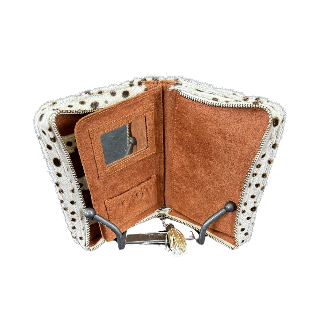 Z Brown Animal Hide Purse