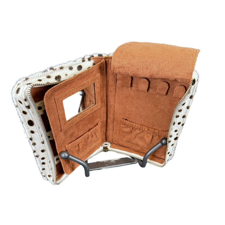 Z Brown Animal Hide Purse