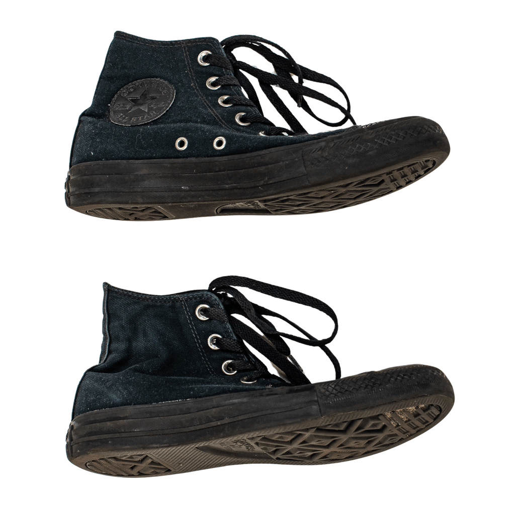 All black shop converse size 7