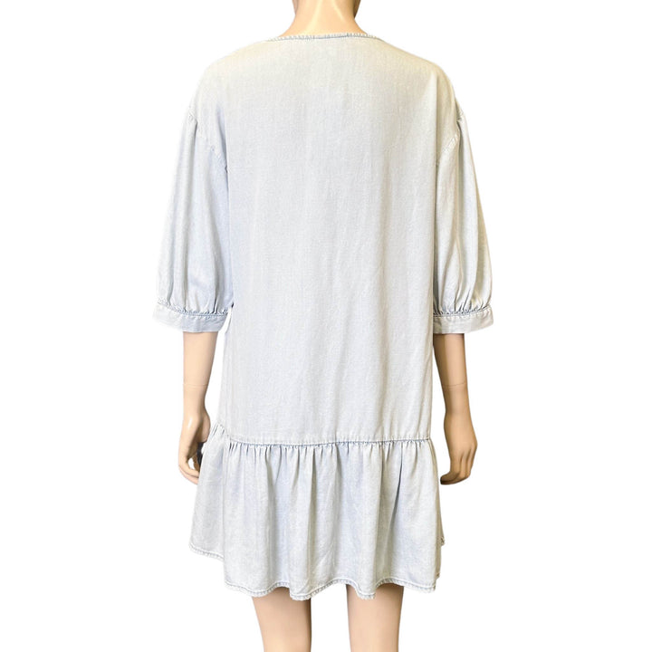 Seed Heritage Light Blue Midi Dress