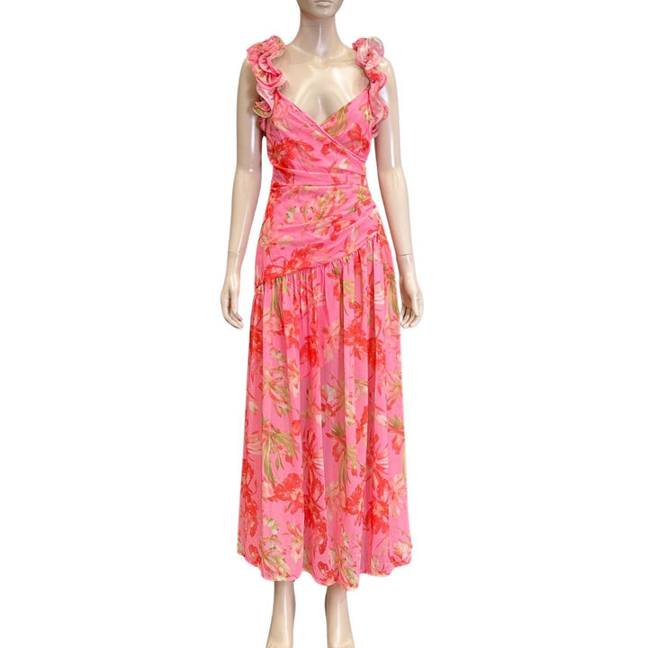 Saints & Secrets Pink Floral Maxi Dress
