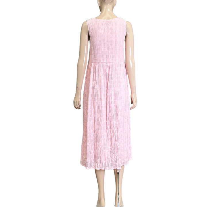 Delilah Pink Sleeve Button Up Maxi Dress