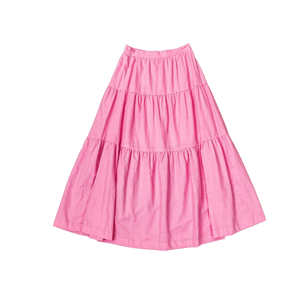 All About May Pink Long Skirt - Size 6