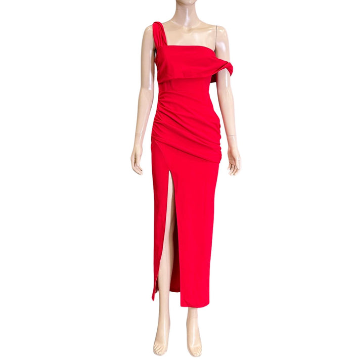 Saints & Secrets Red Short Sleeve Maxi Dress