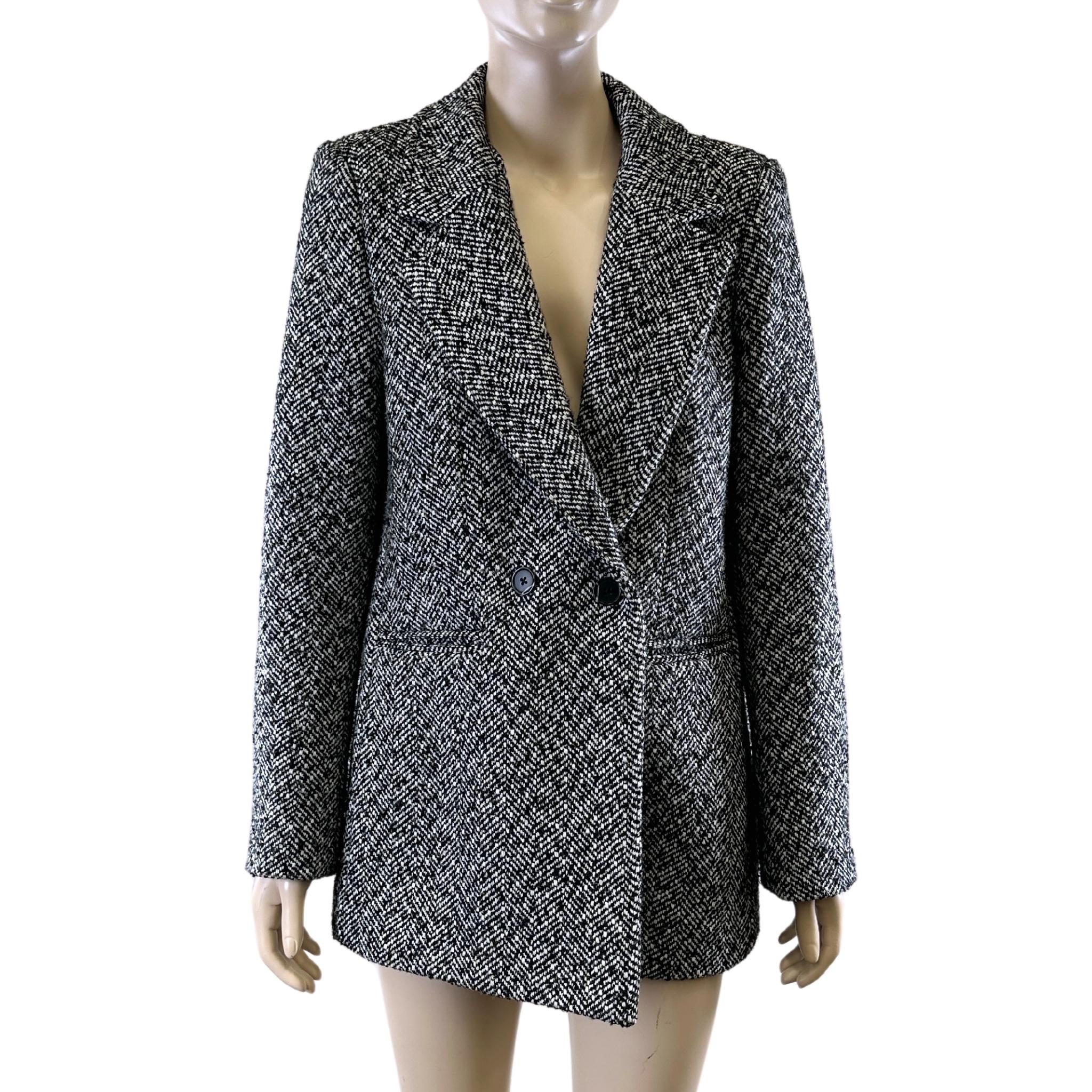 Witchery Black and White Tweed Coat Good Sammy Online Store