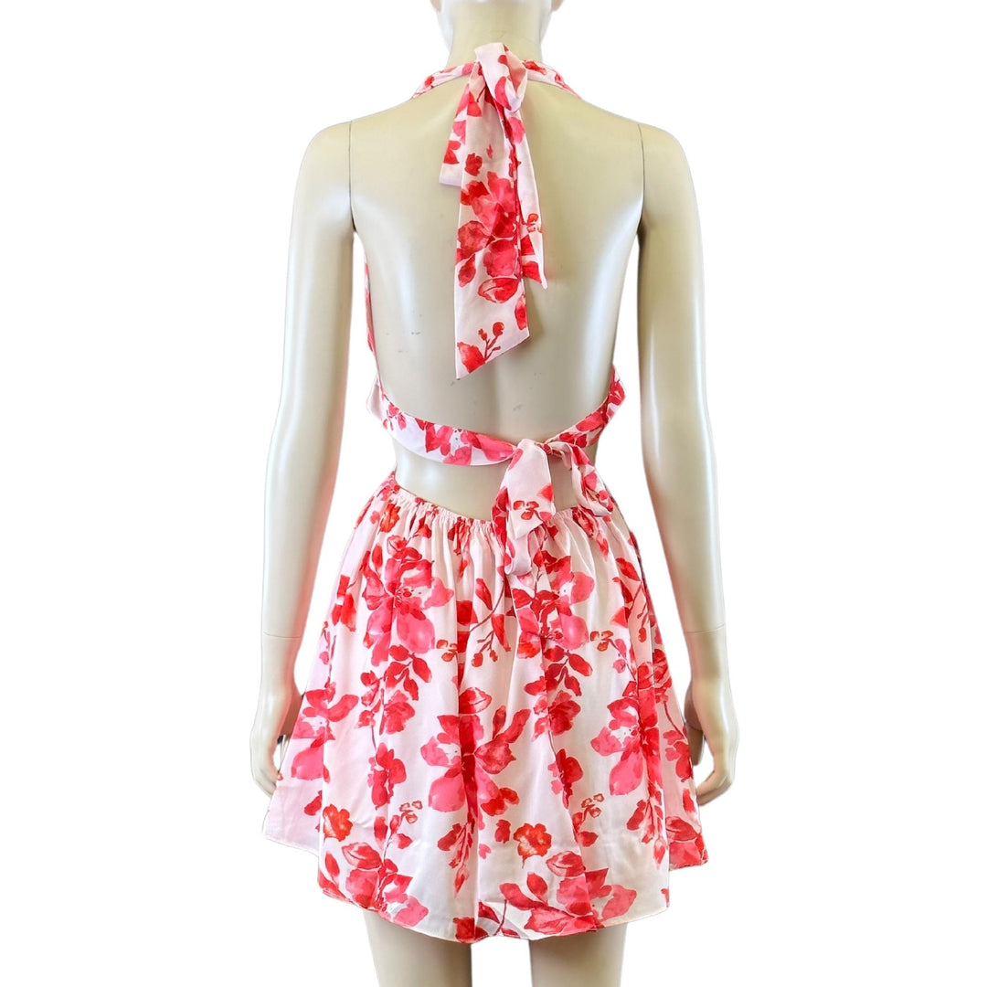 All About May Pink Floral Mini Dress