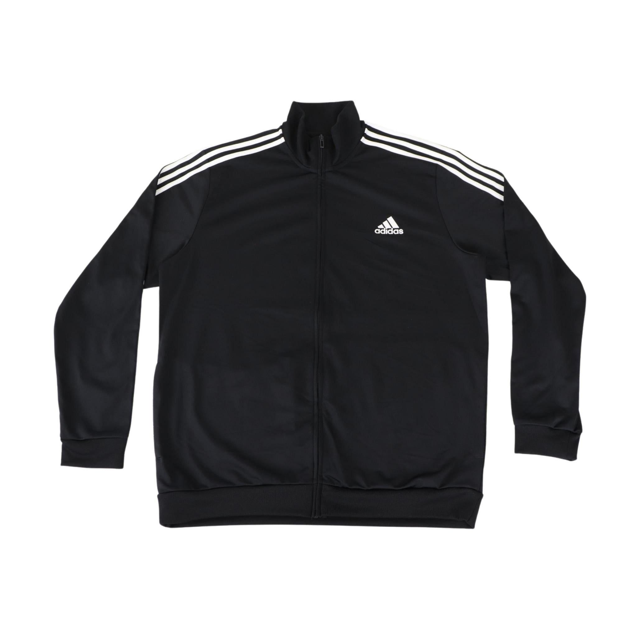 Adidas black zip up jacket sale