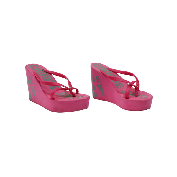 Juicy Couture Pink Wedge Heels