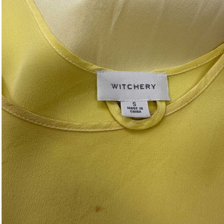 Witchery Silk Yellow Dress