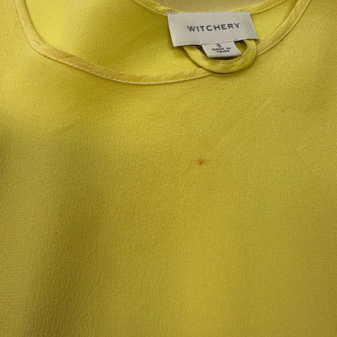 Witchery Silk Yellow Dress