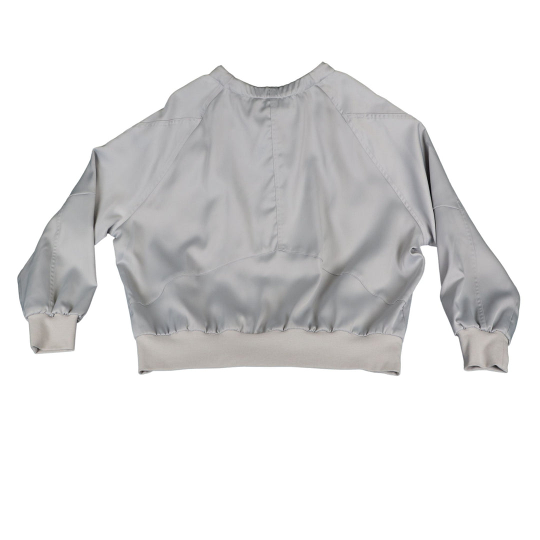 Adidas Light Gray Zip Up Long Sleeve Jacket