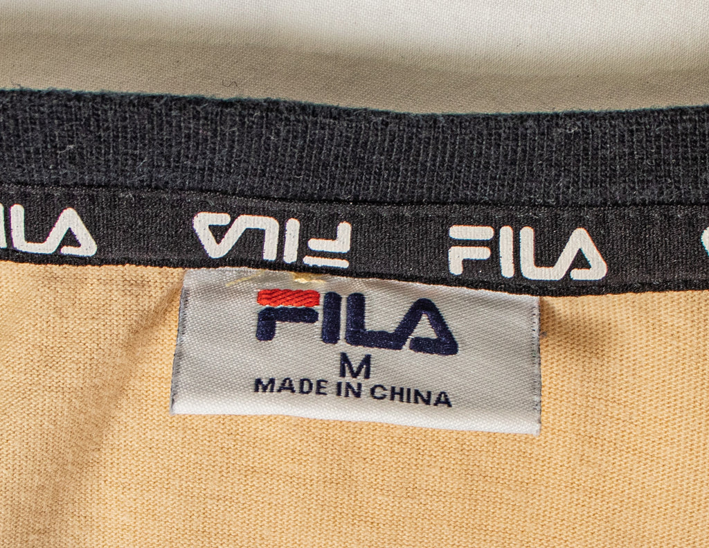 Cream fila outlet shirt