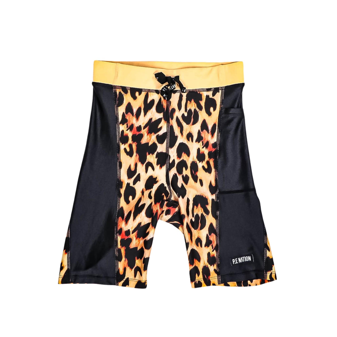 P.E Nation Leopard Print Active Shorts