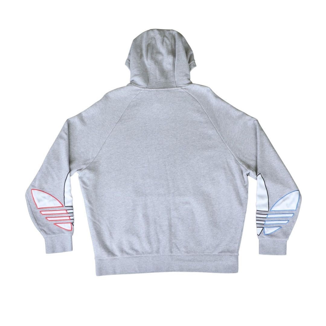 Adidas Grey/Red/Blue Logo Hoodie