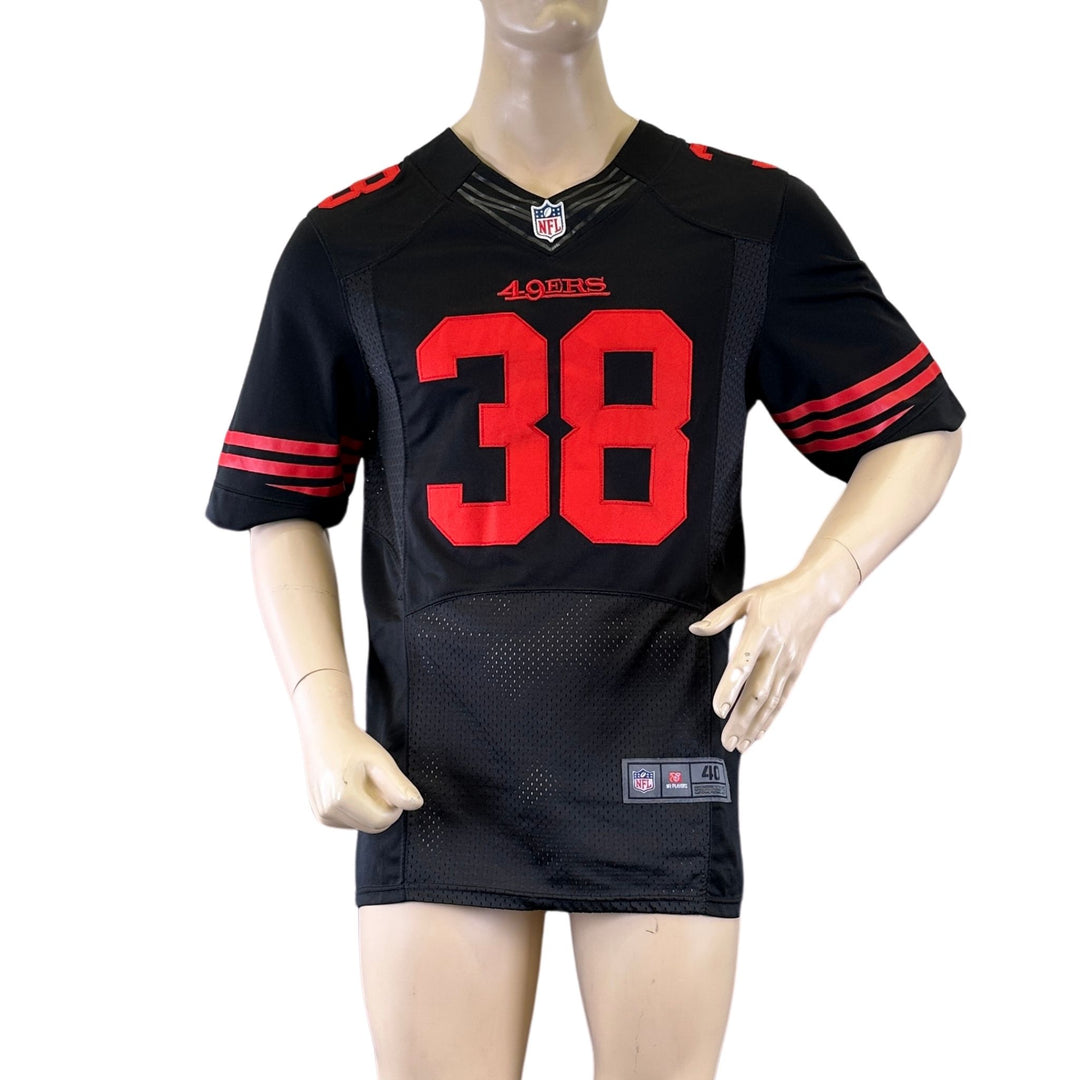 NFL San Francisco 49ers Black/Red 38 Jarryd Hayne Jersey