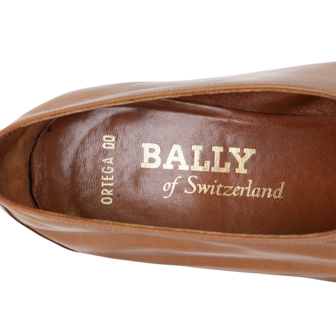 Bally Tan Brown Leather Loafers