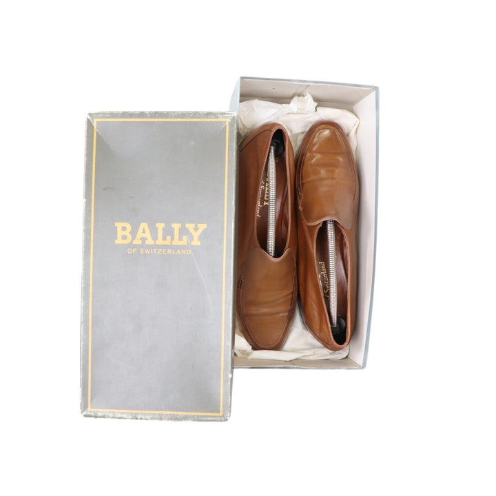 Bally Tan Brown Leather Loafers