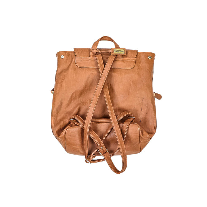 Laura Jones Brown Leather Backpack