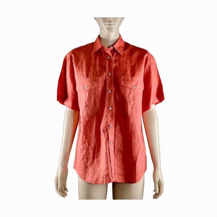 Diesel Red Ramae Button Up Shirt