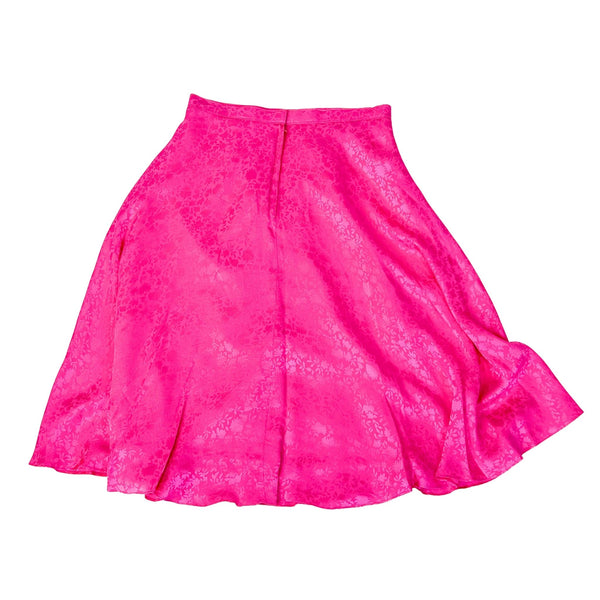 Handmade Pink Midi Skirt - Size 8