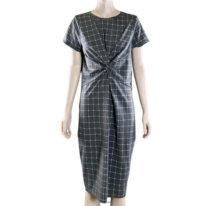 Seed Heritage Grey Checkered Dress