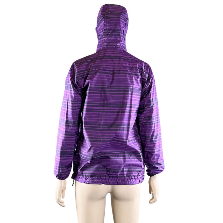 Kathmandu Purple/Black Striped Windbreaker Jacket