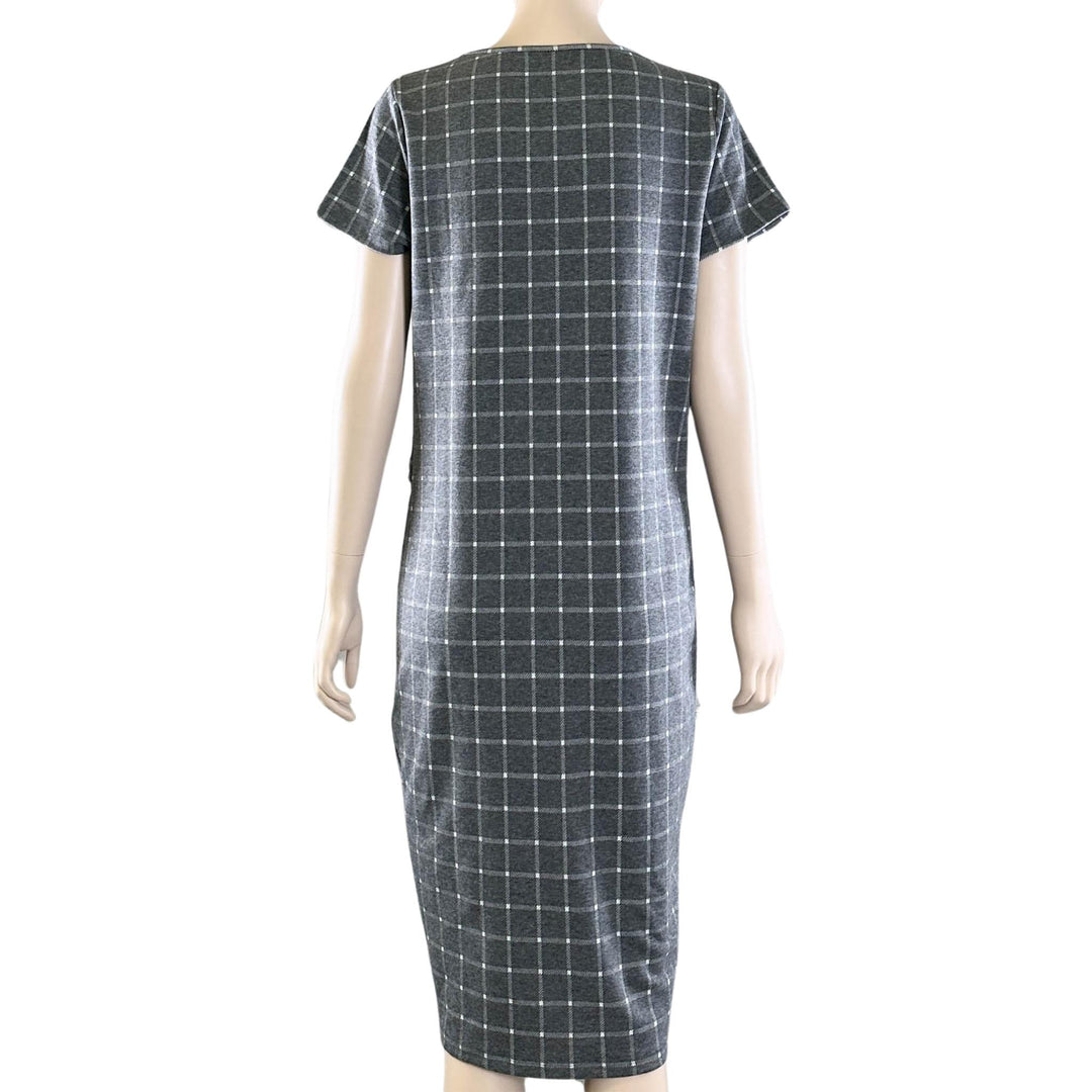 Seed Heritage Grey Checkered Dress