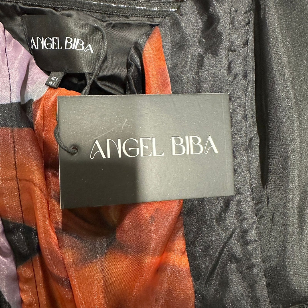 Angel Biba Black Floral Mini Dress