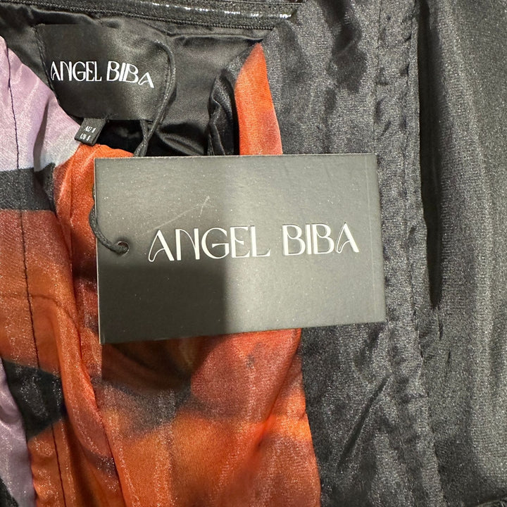 Angel Biba Black Floral Mini Dress