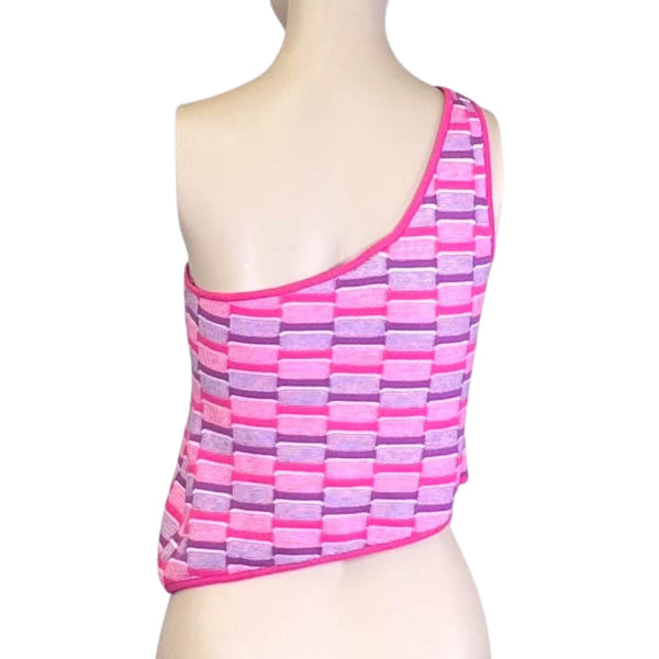 Alice In The Eve Pink One Shoulder Top