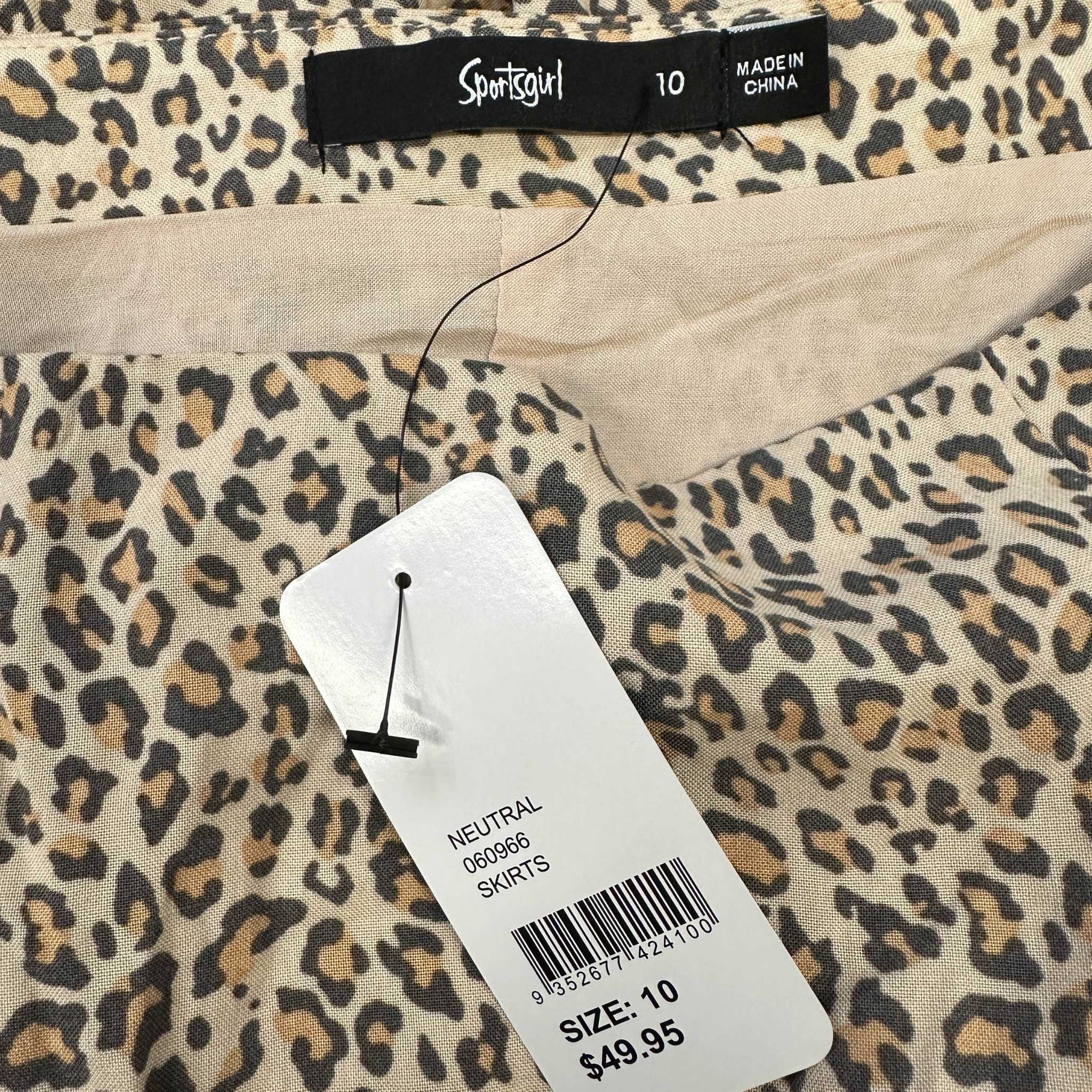 Sportsgirl Brown Cheetah Print Skirt Good Sammy Online Store