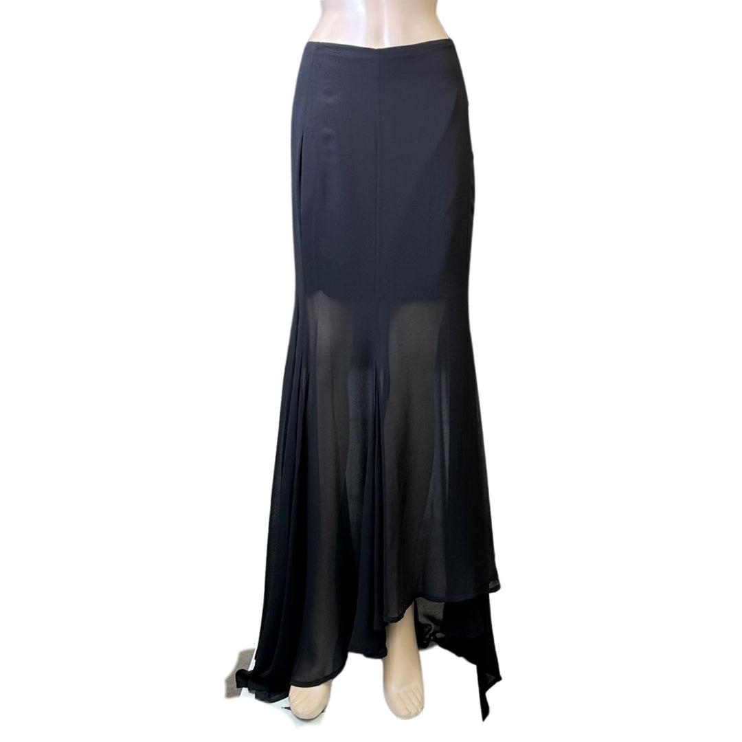 Keepsake Black Mesh Maxi Skirt