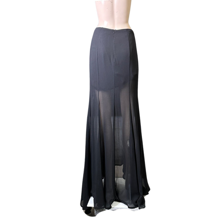 Keepsake Black Mesh Maxi Skirt
