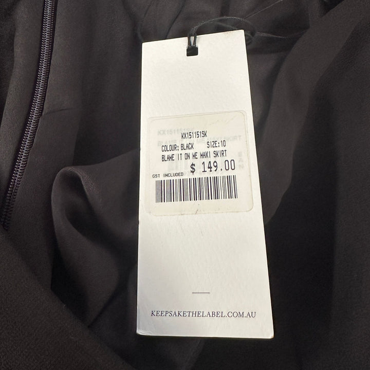 Keepsake Black Mesh Maxi Skirt