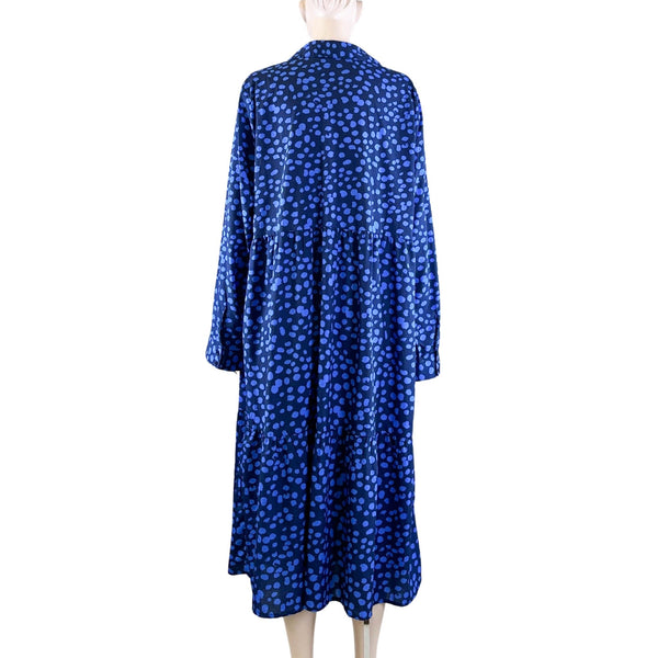 Wednesday's Girl Blue Dotted Dress