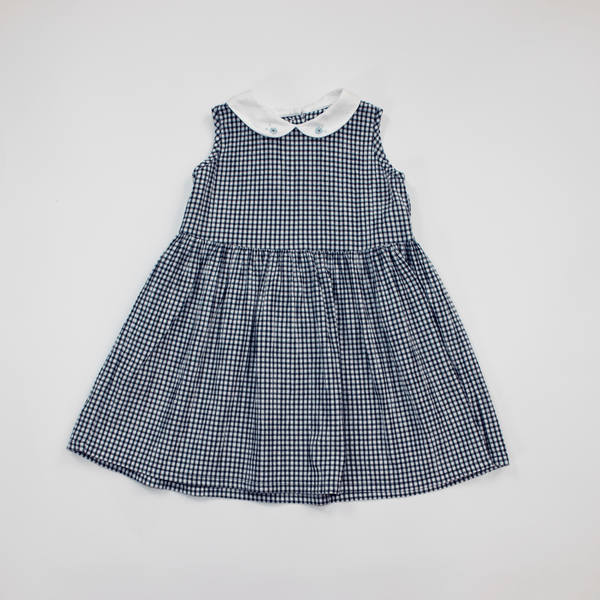 Marks & Spencer Blue/white checkered  - Size 12 -18 Months