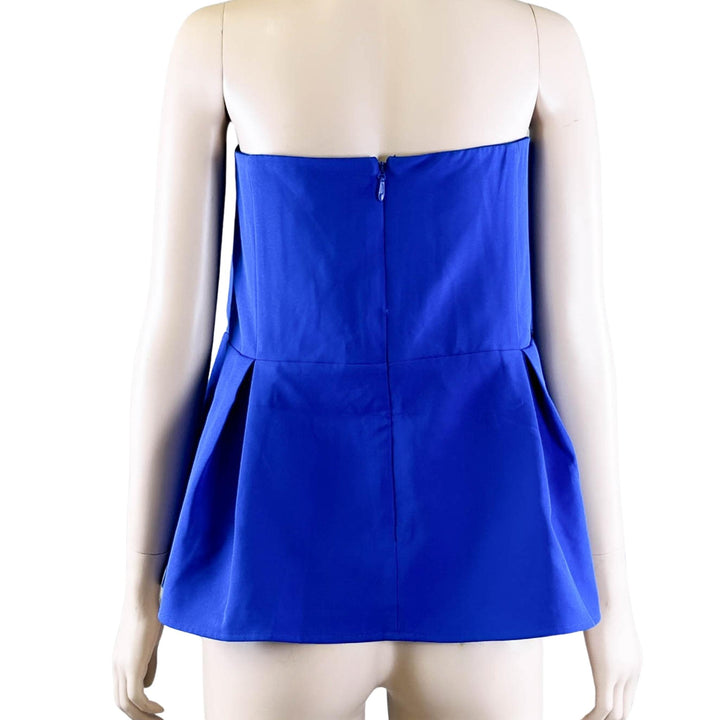 City Chic Ultra Blue Deep V Corset