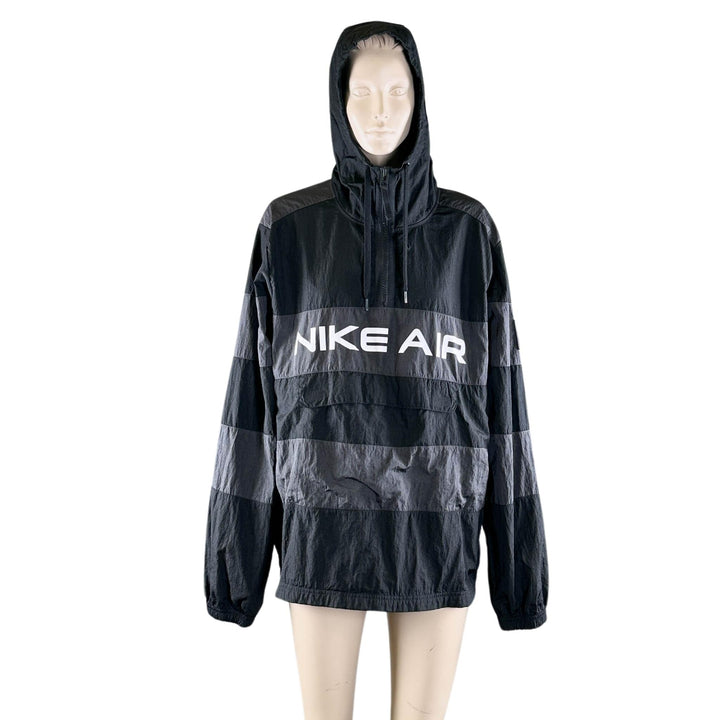 Nike Air Black/Grey Striped Sport Hoodie